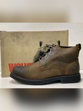 Wolverine W06364 Men's 12M Raider Multishox Brown Leather Work Boot NIB